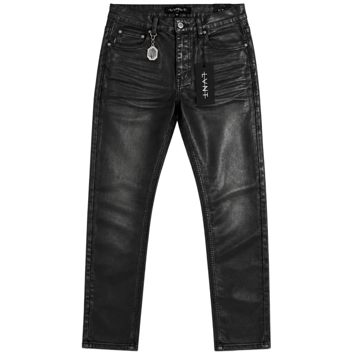 LVNT Waxed Skinny Denim Jean (Black Wax)