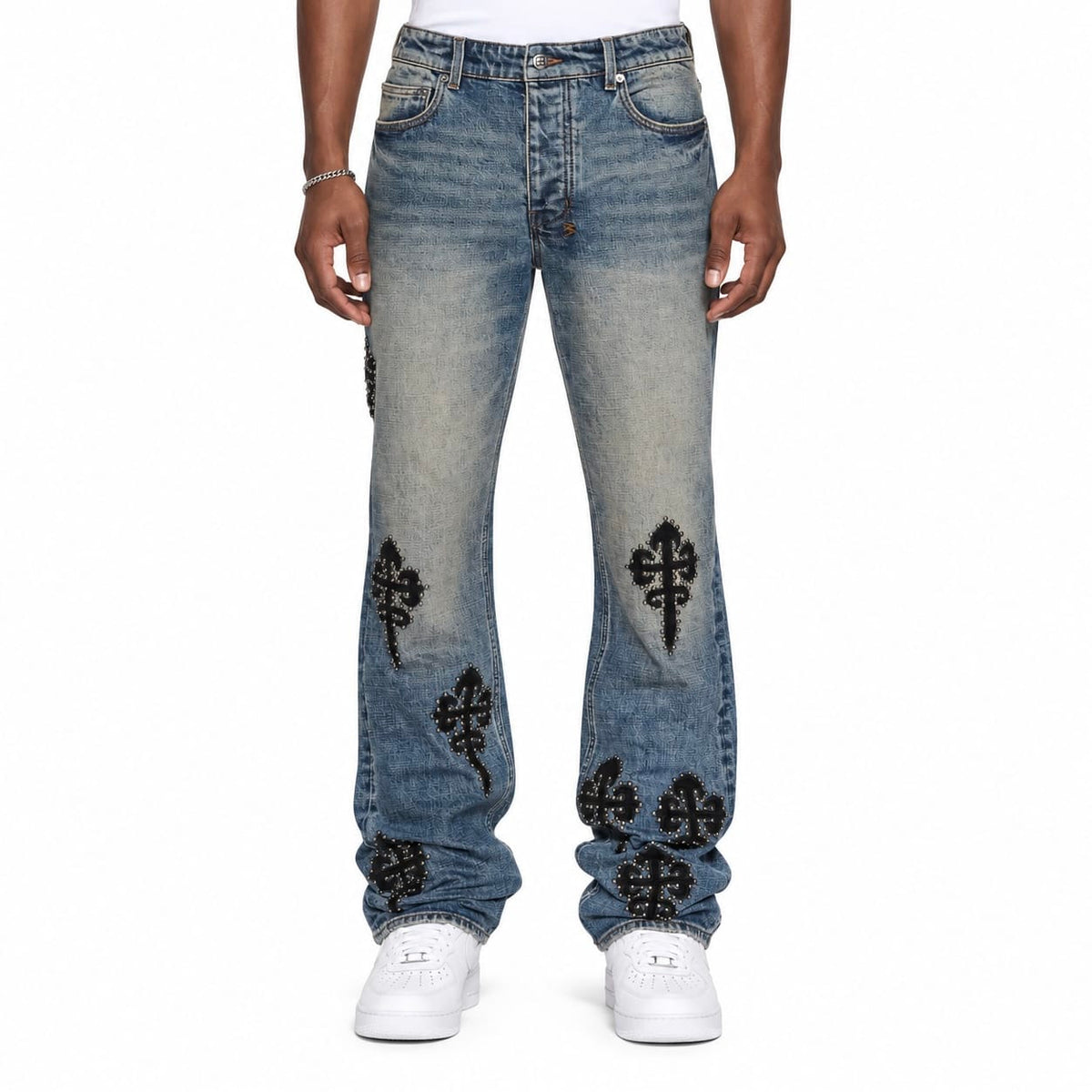 Ksubi Bronko Reup Blue Kaliba Denim Jean (Denim) MFA26DJ112