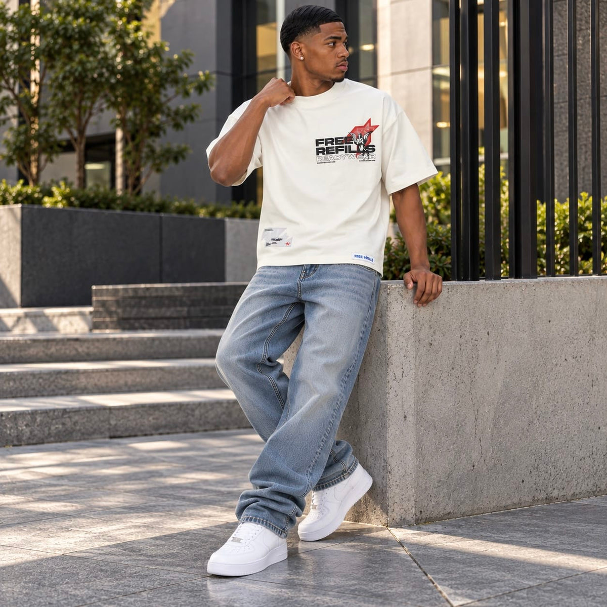 Free Refills Sunday Service Tee (Off White) FR-HOLIDAY26-001