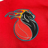 Mitchell & Ness Detroit Pistons Tie Breaker Fleece Hoodie (Teal/Red/Grey)