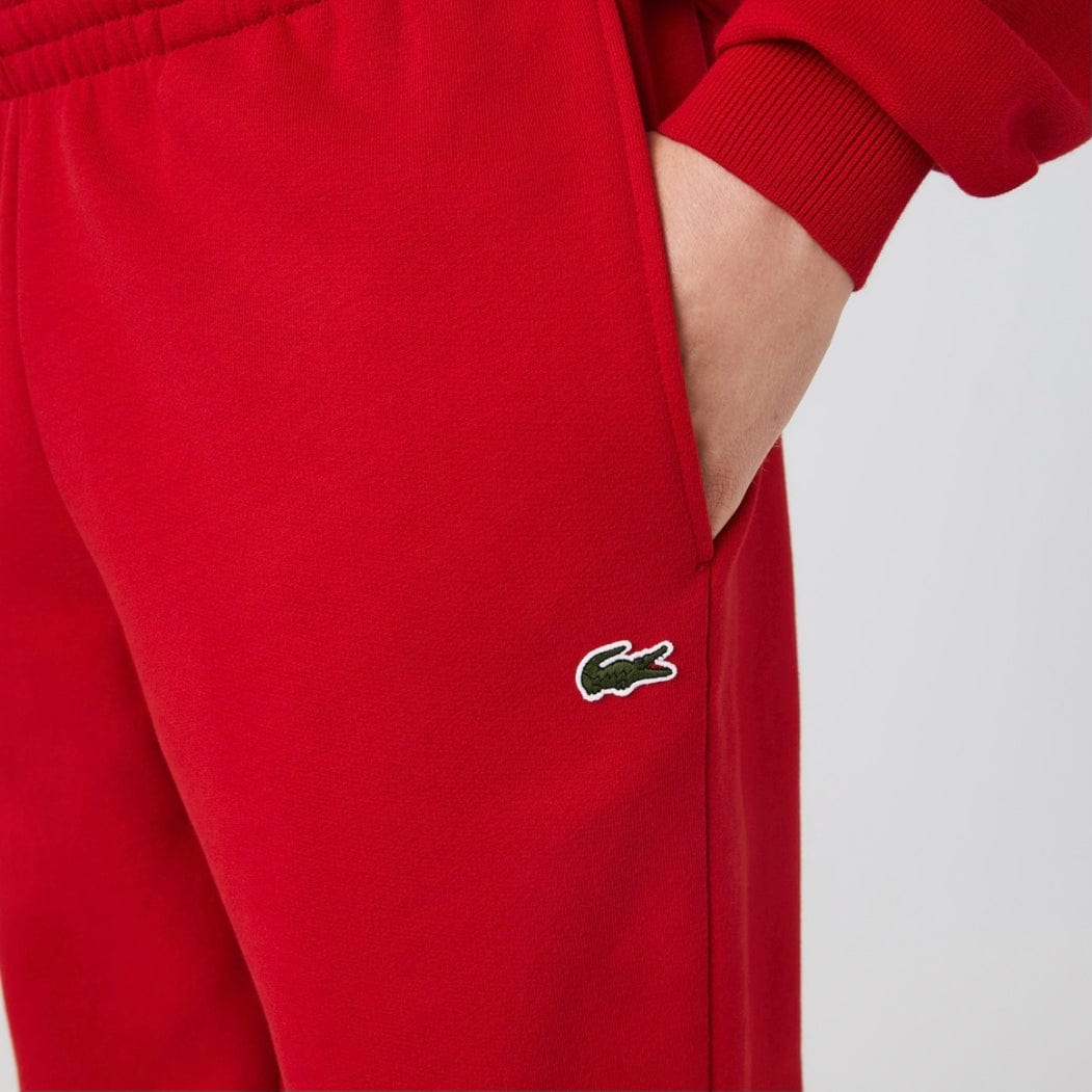 Lacoste Tapered Fit Fleece Trackpants (Red) XH2529-51