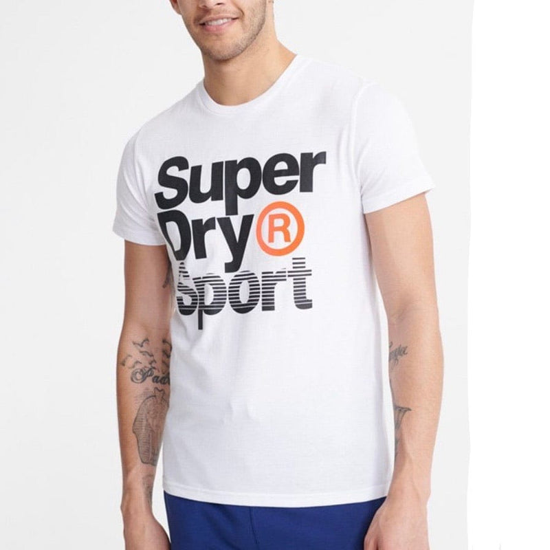 Superdry Core Sport T Shirt (White) - MS300010A