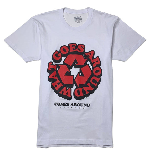 Outrank What Goes Around T-Shirt (White) - OR1220