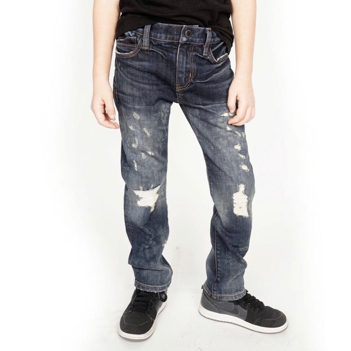 Kid's Cult Rogue Slim Straight Denim Jeans Stretch (Kinn) 87B9-BRS0A