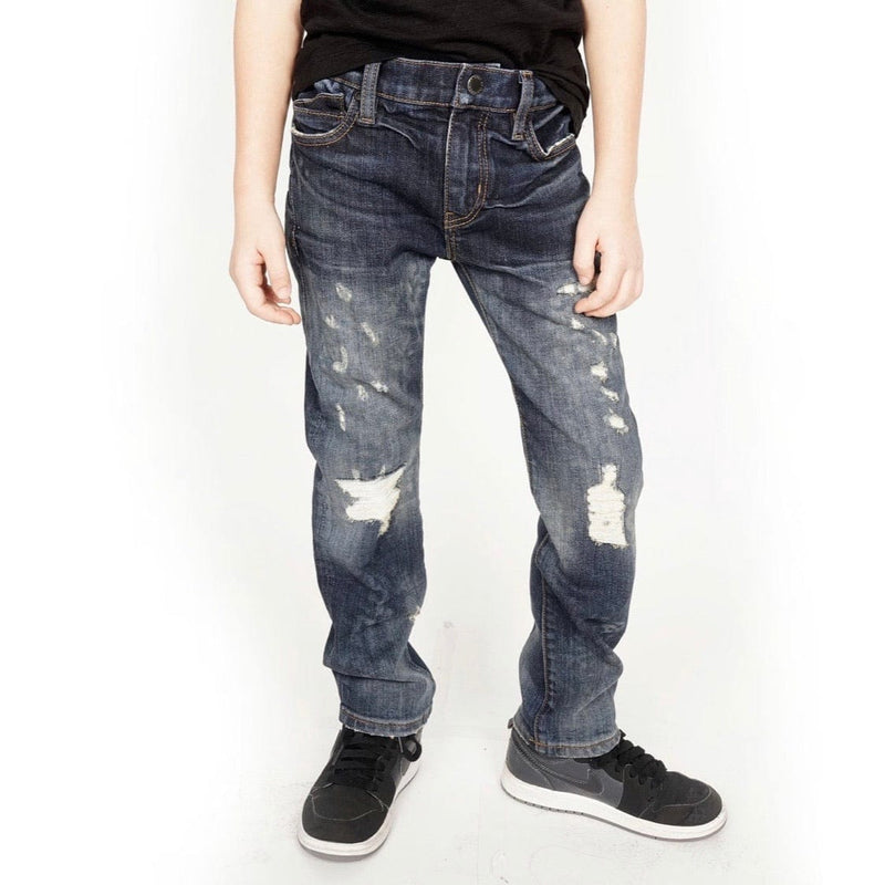 Kid's Cult Rogue Slim Straight Denim Jeans Stretch (Kinn) 87B9-BRS0A