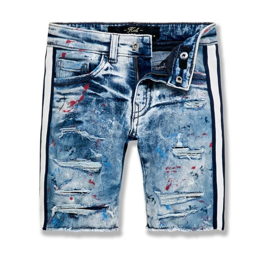 Kids Jordan Craig Summertime Striped Denim Shorts (Paris) J3175SK