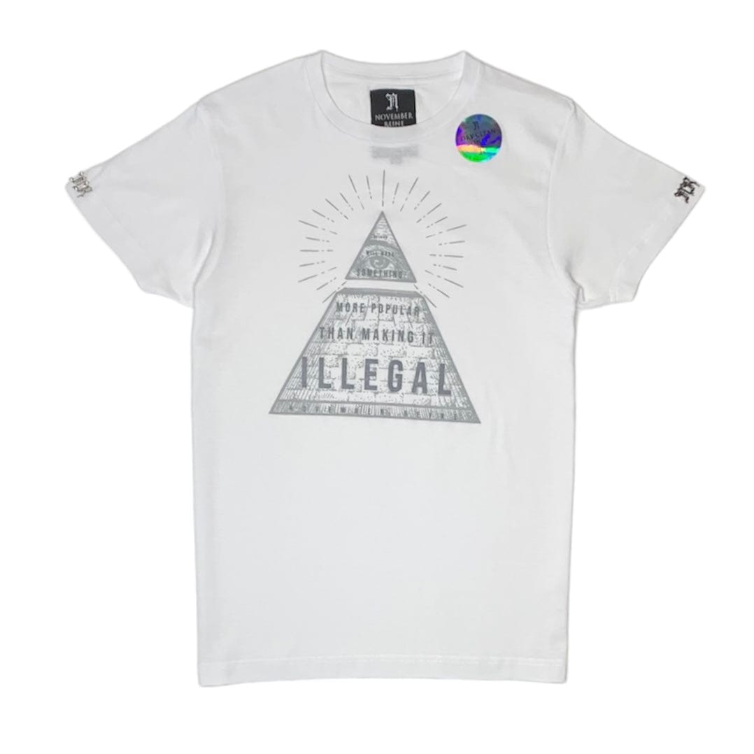 November Reine Nothing More Popular Than Making It Illegal Tee (White)