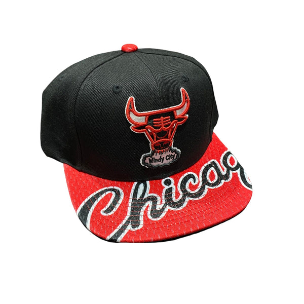 Mitchell & Ness Nba Chicago Bulls Windy City Snapshot Snapback (Black/Red)