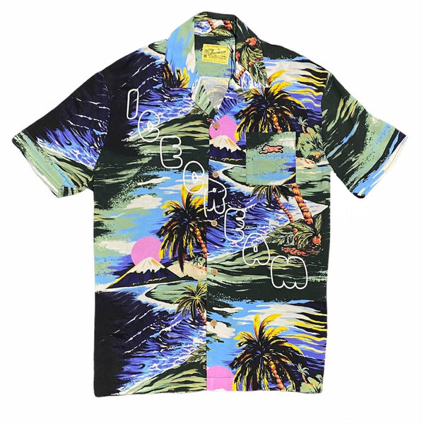 Ice Cream Vacation Short Sleeve Woven Button Down Shirt (Hawaiian) 411-5600