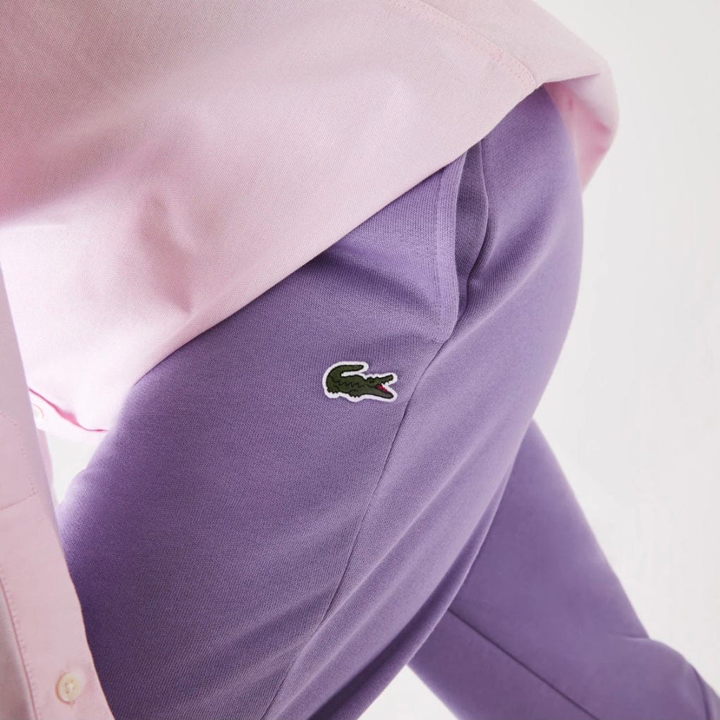 Lacoste Tapered Fit Fleece Trackpants (Purple) XH2529-51