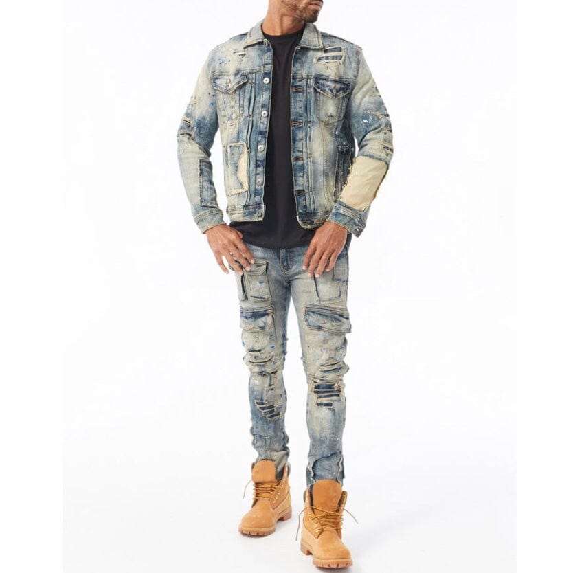 Jordan Craig Washington Heights Denim Trucker Jacket (Desert Storm) 91557