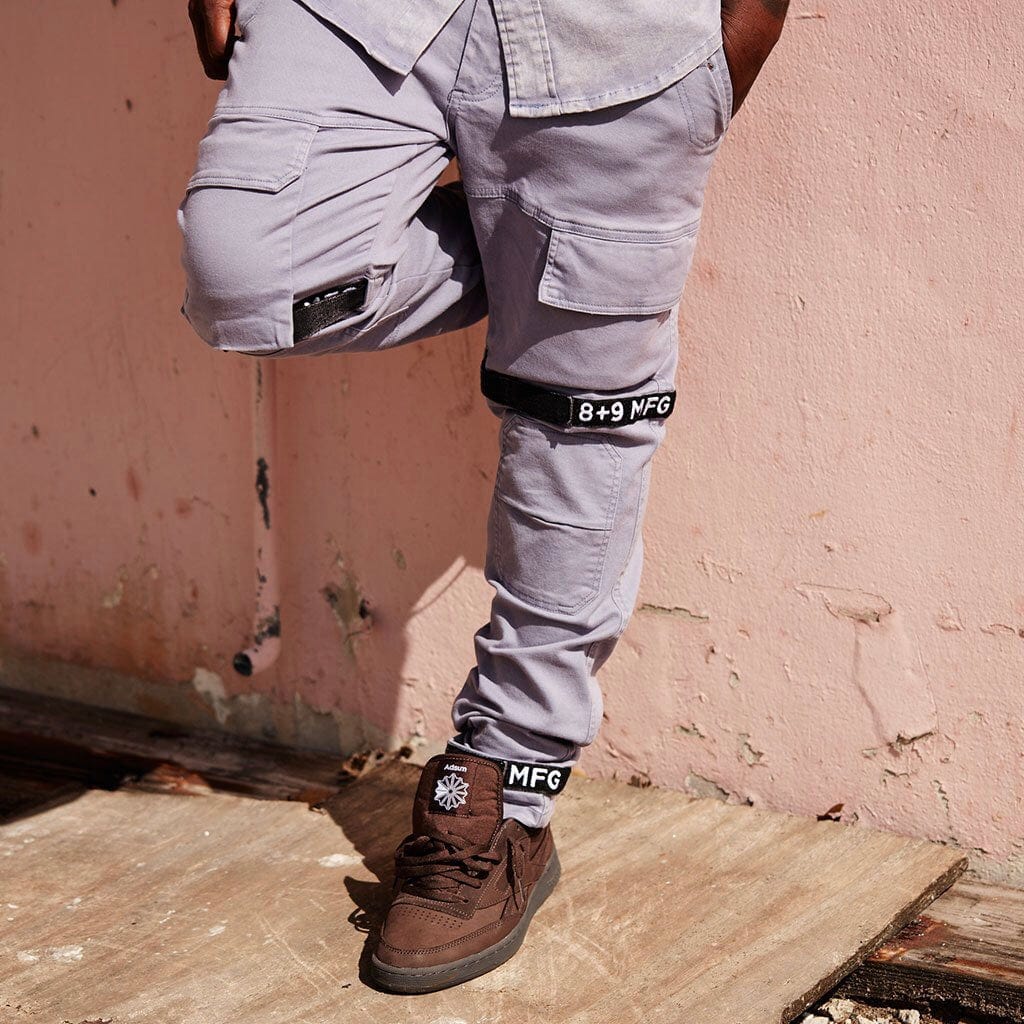 8&9 Strapped Up Vintage Washed Utility Pants (Vintage Blue) PSVTGBLU