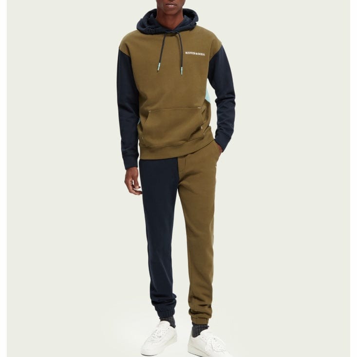 Scotch & Soda Unisex Organic Cotton Felpa Hoodie (Combo A) 172075