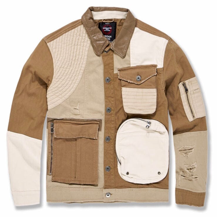 Jordan Craig Amarillo Herringbone Trucker Jacket (Desert) 91562