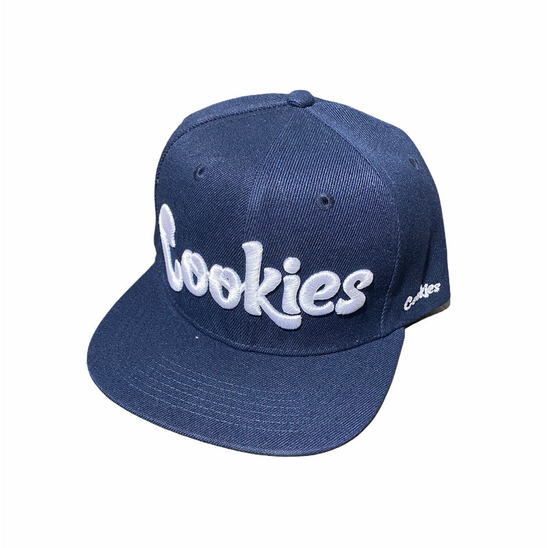 Cookies Original Mint Twill Snapback Cap (Navy/White)