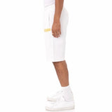 Kappa Authentic Sangone Shorts (White/Fuchsia-Blue/Yellow) 34157FW