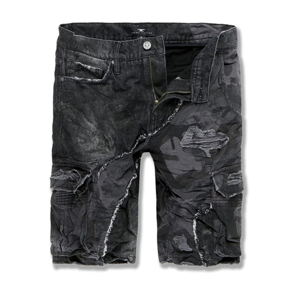Jordan Craig Freedom Denim Cargo Shorts (Black Camo) 4397C