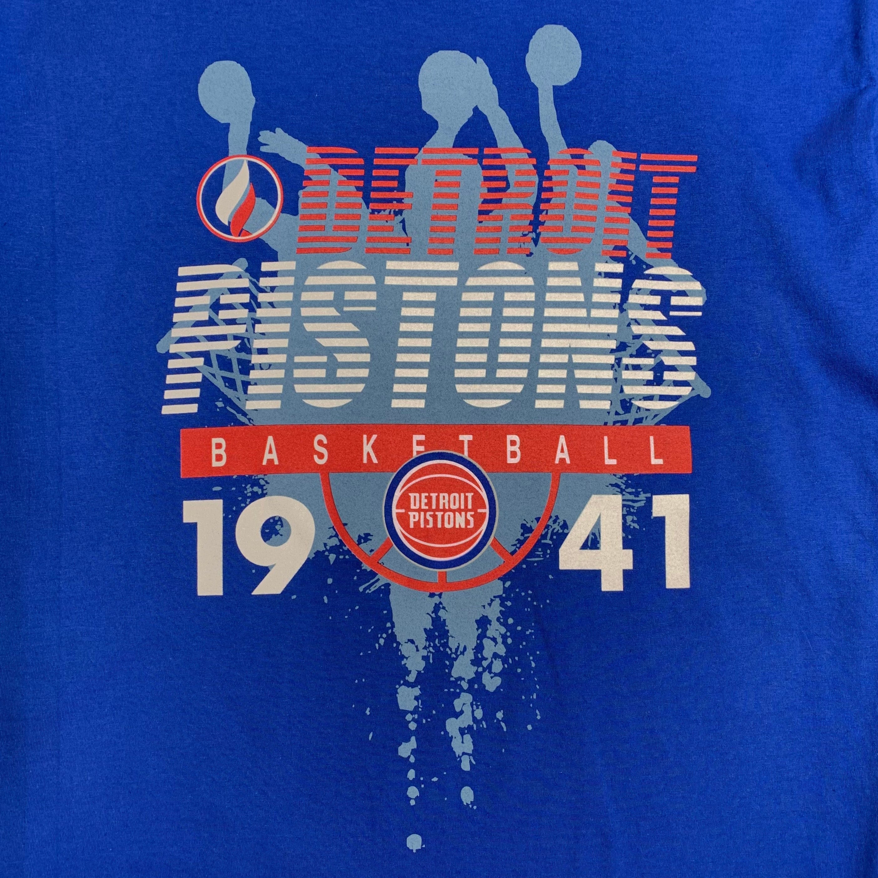 Fisll Est. 1941 Detroit Piston's T-Shirt (Blue) - NBA1233BLU