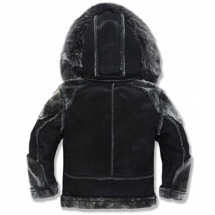 Kids Jordan Craig El Jefe Shearling Moto Jacket (Black) 91536K