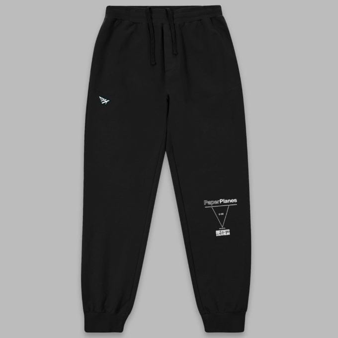 Paper Planes Garment Dyed Fleece Jogger (Black) 600036-001