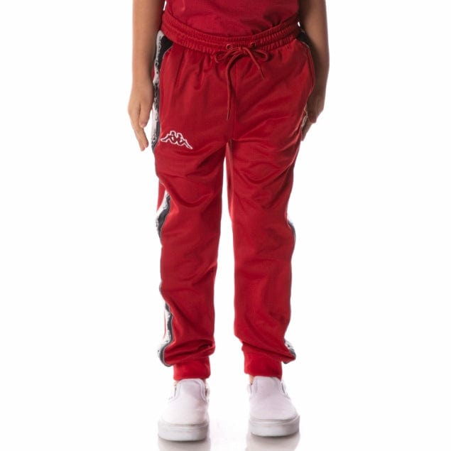 Kids Kappa Logo Tape Dalic Trackpants (Red) 371C2EW