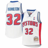 Youth Mitchell & Ness Nba D. Pistons Hamilton Rich Swingman Jersey (White)