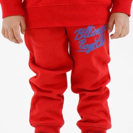 Kids Billionaire Boys Club BB Script Sweatpants (Goji Berry) 823-1100