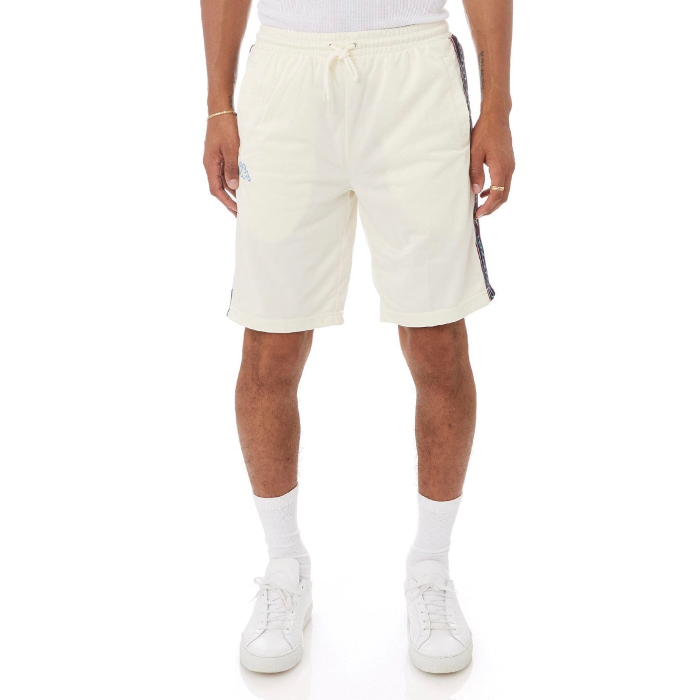 Kappa Logo Tape Asved 2 Shorts (Cream/Black-Blue/White) 34152QW