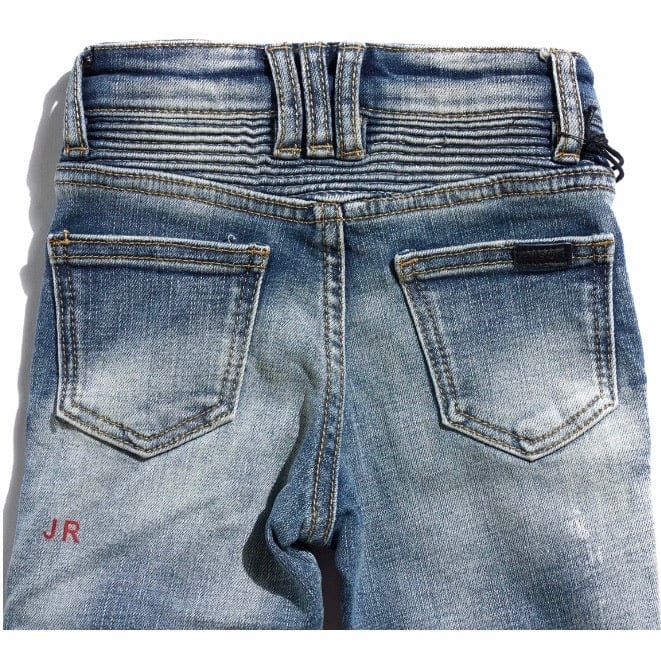 Haus Of Jr Kids Hamlin Biker Denim (Light Indigo) HOJFA20-101