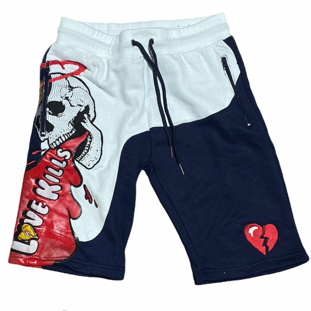 Retro Label 7s Psg Love Kills Shorts (Navy)