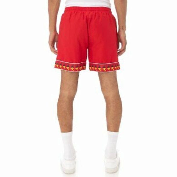 Kappa 222 Banda Calabash Swim Shorts (Red/Yellow-Blue/White) 38181HW