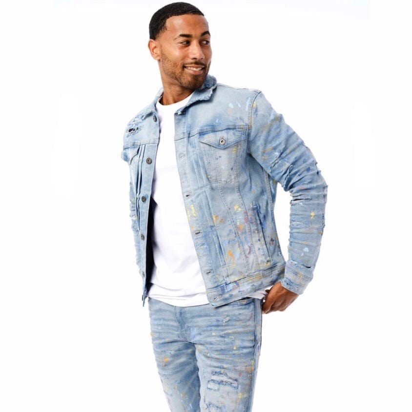 Jordan Craig Avalanche Denim Trucker Jacket (Lightning Blue) 91510