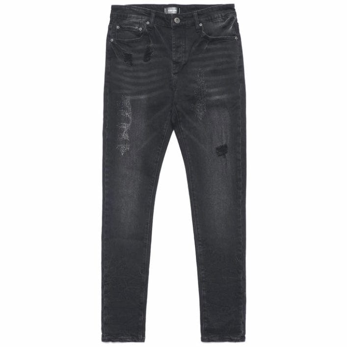 Blue Carats The Mcqueen 5-Pkt Slim Fit Jean (Distressed Noir) 211-7105