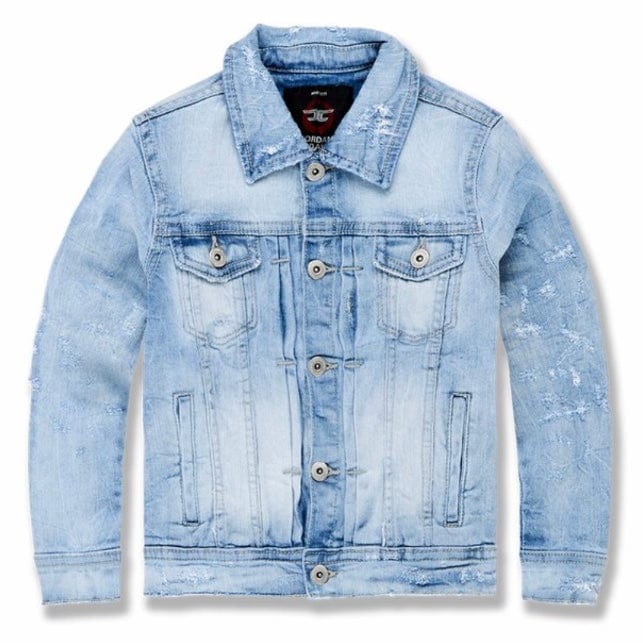 Kids Jordan Craig Hamilton Denim Trucker Jacket (Lightning Blue) JJ300RK