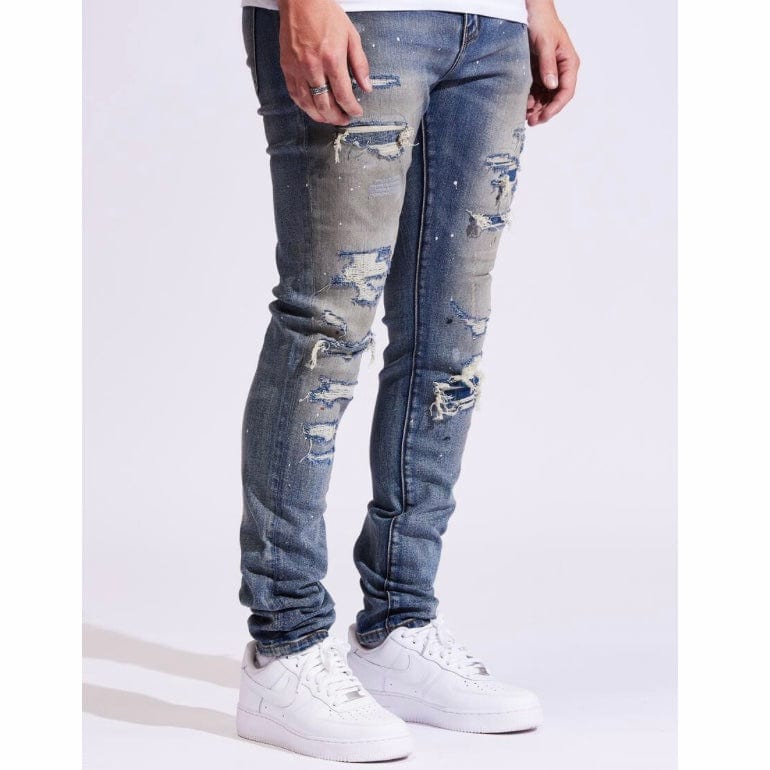 Crysp Atlantic Denim Jeans (Indigo Distressed) CRYF122-111