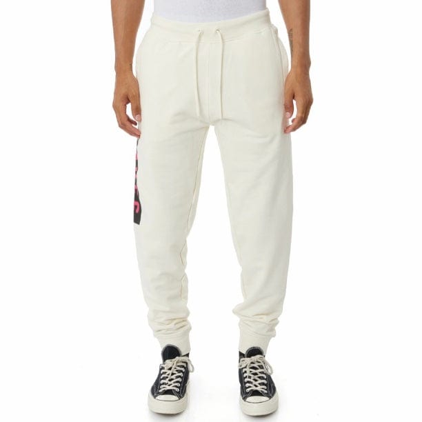 Kappa Authentic Maggotty Sweatpants (Cream/Blue-Black/Pink) 35143BW