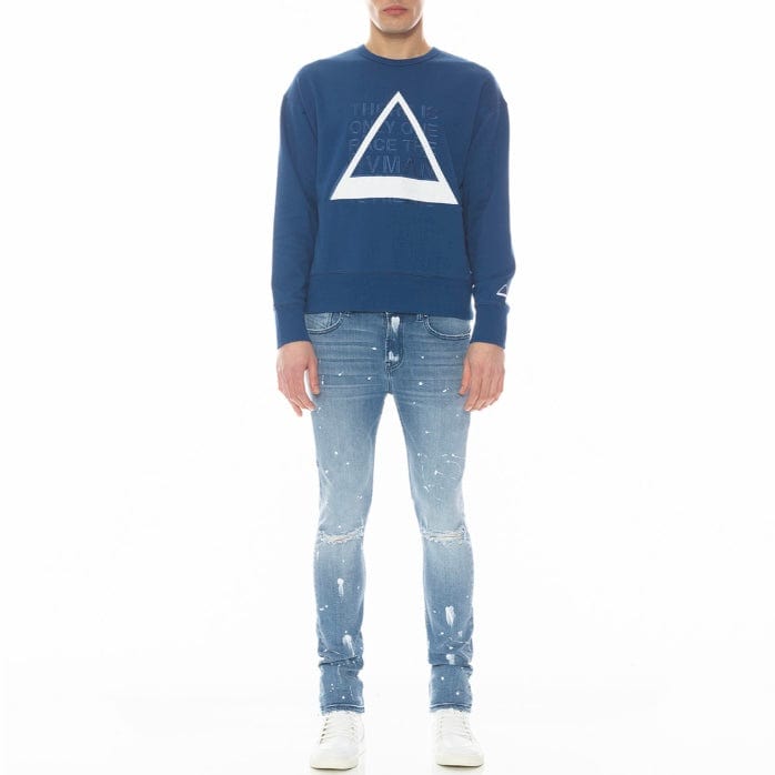 Hvman Crew Sweatshirt (Classic Blue) 322B10-CF22D