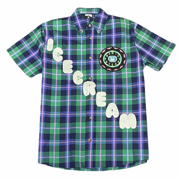 Ice Cream Preston Short Sleeve Woven Shirt (Plaid) 411-2600