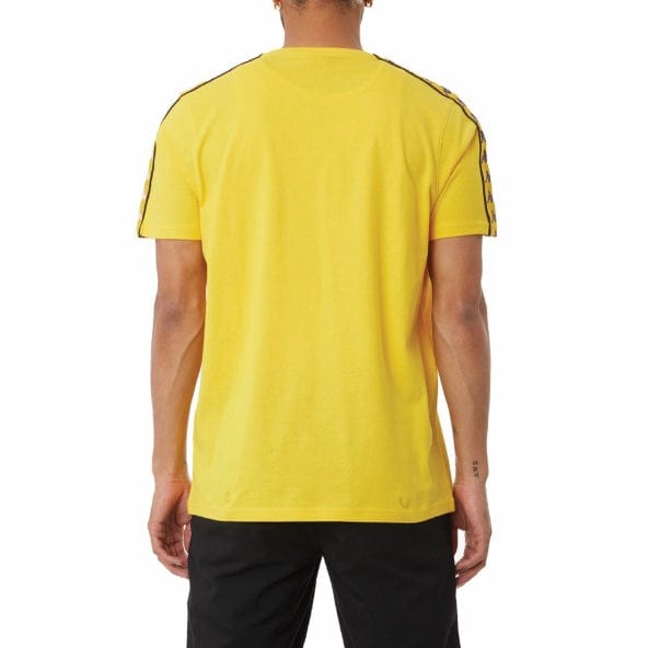 Kappa Authentic Bendoc T Shirt (Yellow/Violet-White/Black) 37155NW