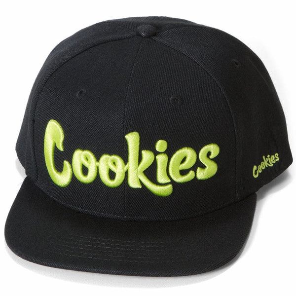 Cookies Original Mint Twill Snapback Cap (Black/Yellow)