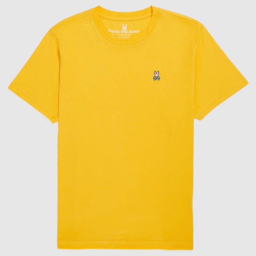 Psycho Bunny Mens Classic Crew Neck Tee (Desert Marigold) B6U014T1PC