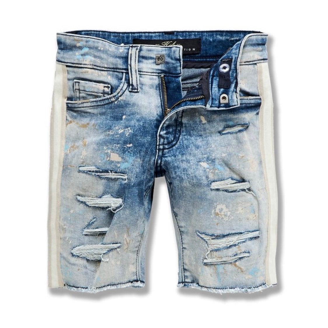 Kids Jordan Sparta Striped Denim Shorts (Mojave) J3168SK