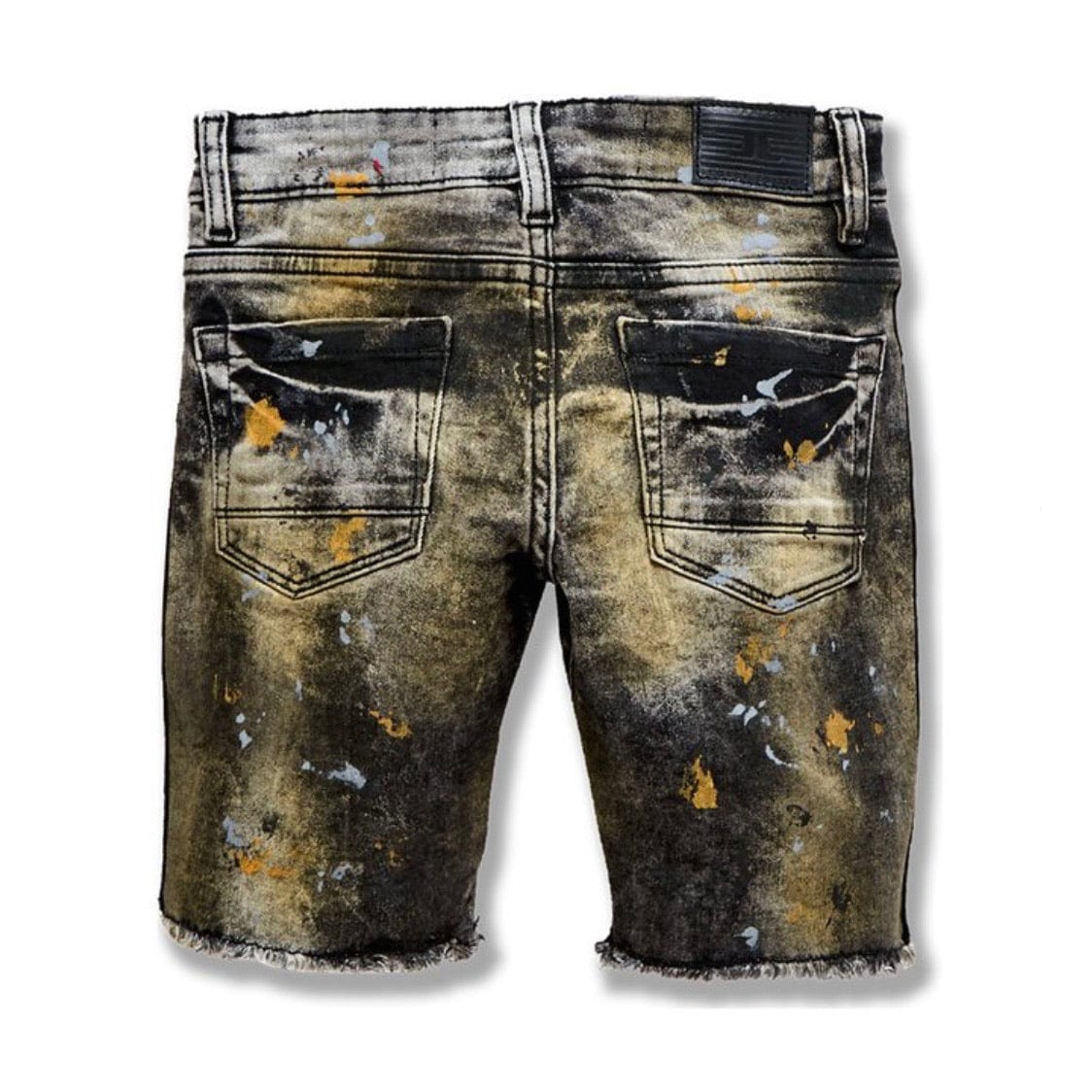 Juniors Jordan Craig Sparta Striped Denim Shorts (Gold) J3168SB