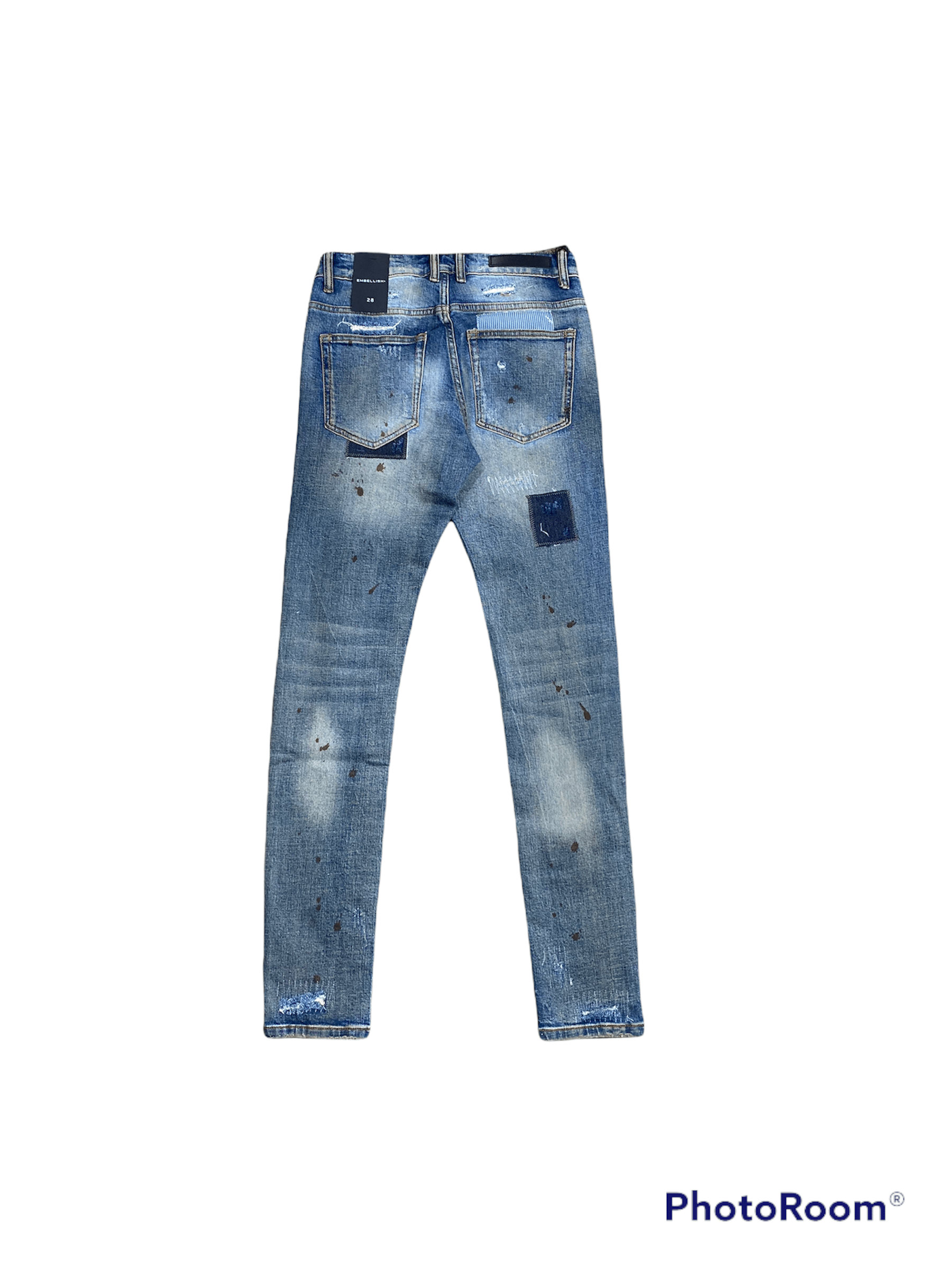 Embellish Silas Denim Jean (Blue Patchwork) EMBHOL21-1-18