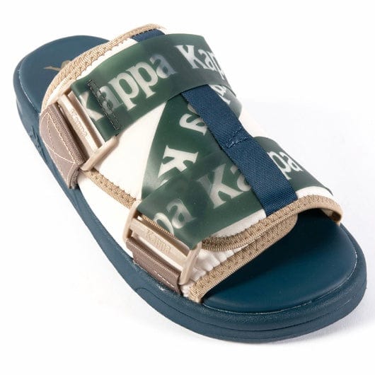 Kappa Authentic Mitel 1 Sandals (White Off/Deep Blue/Green Pine) 3118C8W