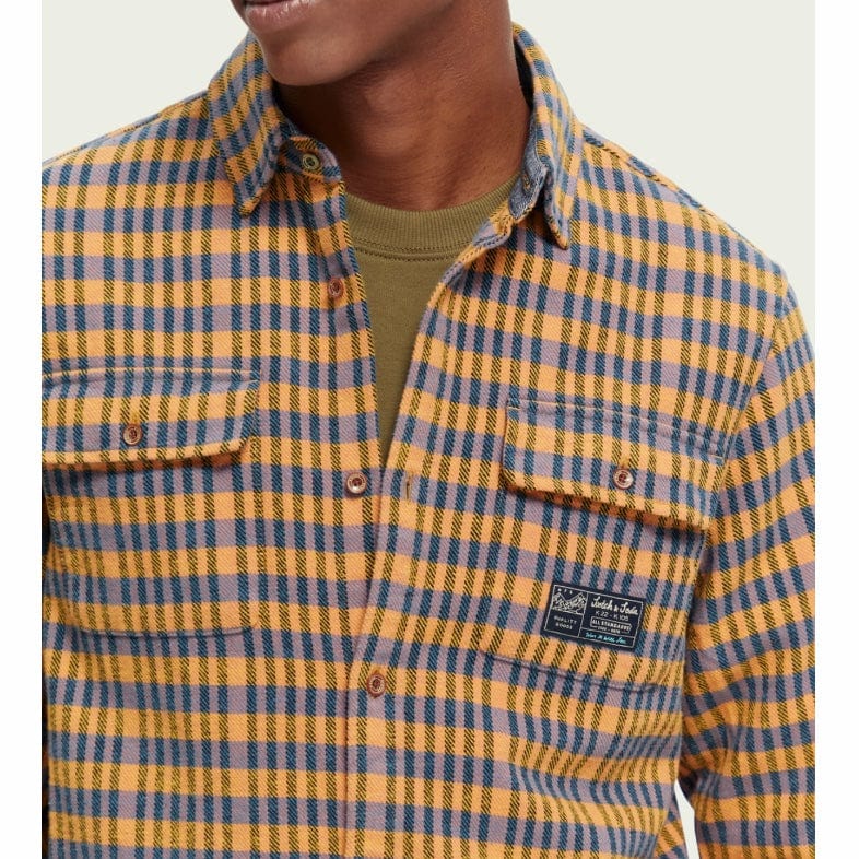 Scotch & Soda Regular Fit Checked Flannel Shirt (Combo C) 169068