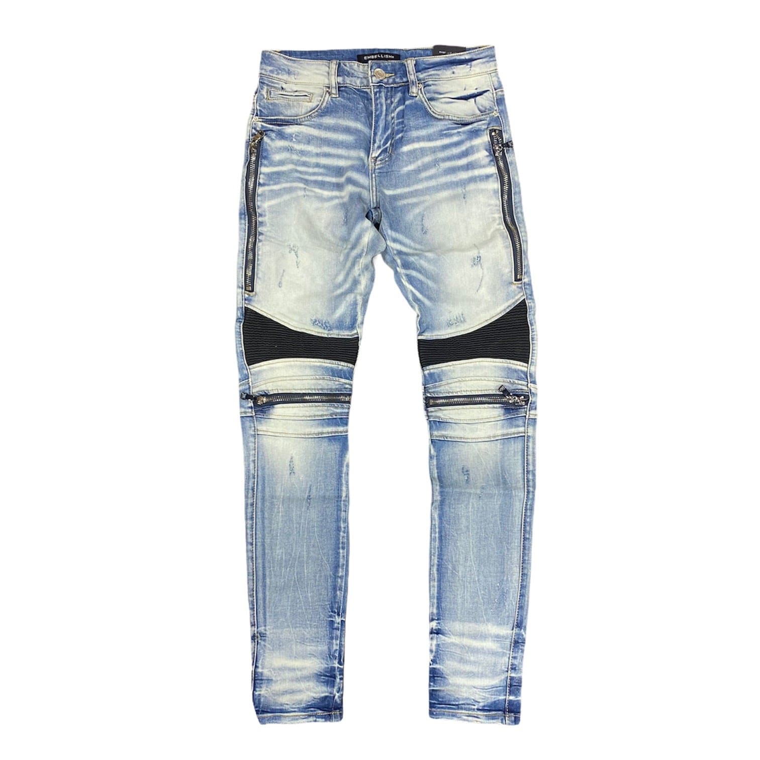 Embellish Sunny Biker Jeans (Light Indigo) EMBFALL120-126