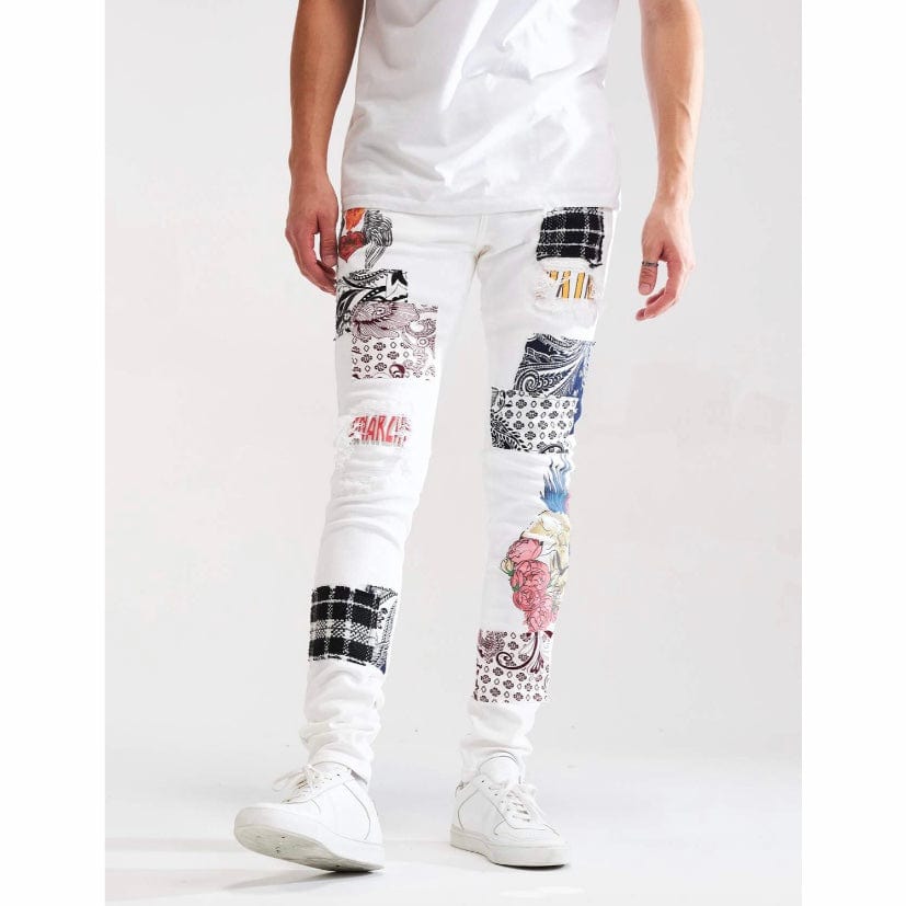 Embellish Arcadia Denim (White Patchwork) EMBSUM121-106