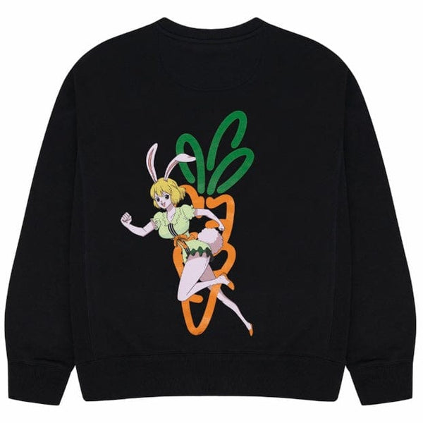 Carrots X One Piece Crewneck Sweatshirt (Black)