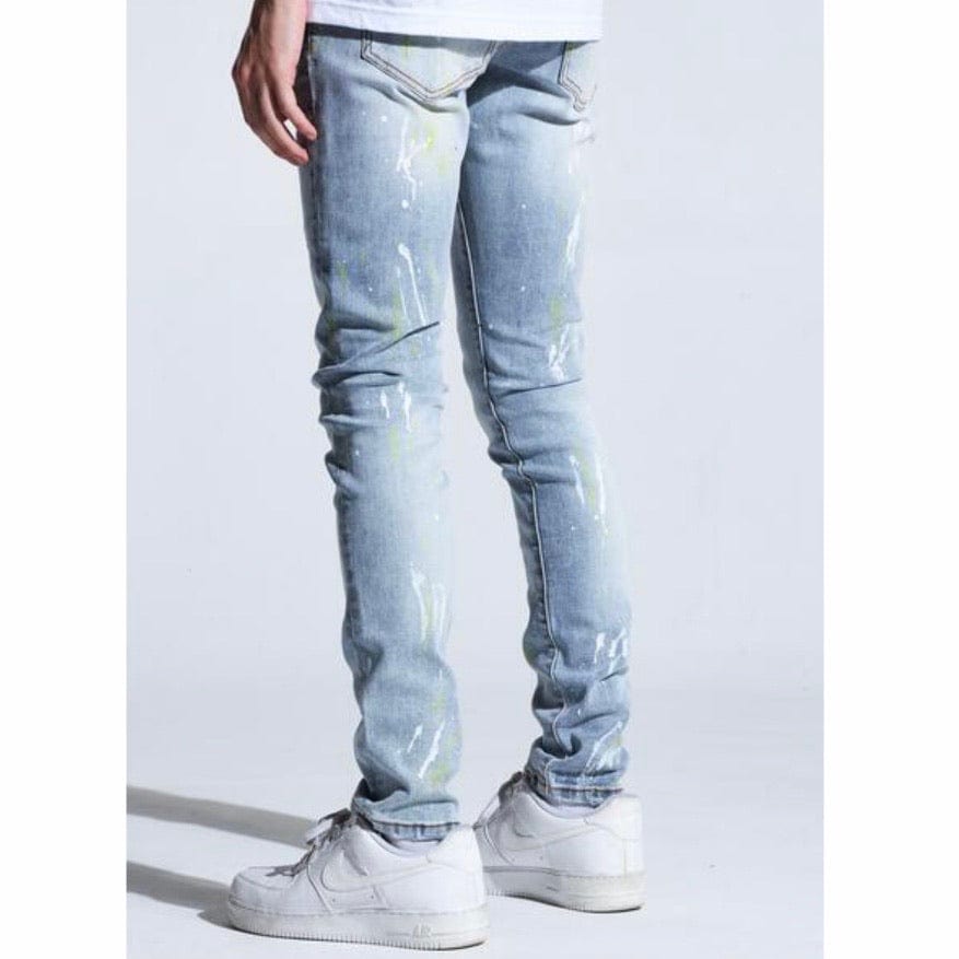 Crysp Atlantic Denim Jeans (Light Indigo Paint) CRYSPHOL20-106